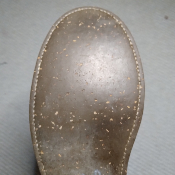 Vintage 80s RARE J. Crew Leather Moctoe Derby's  Sz 7.5 Cork rubber soles - Picture 3 of 7